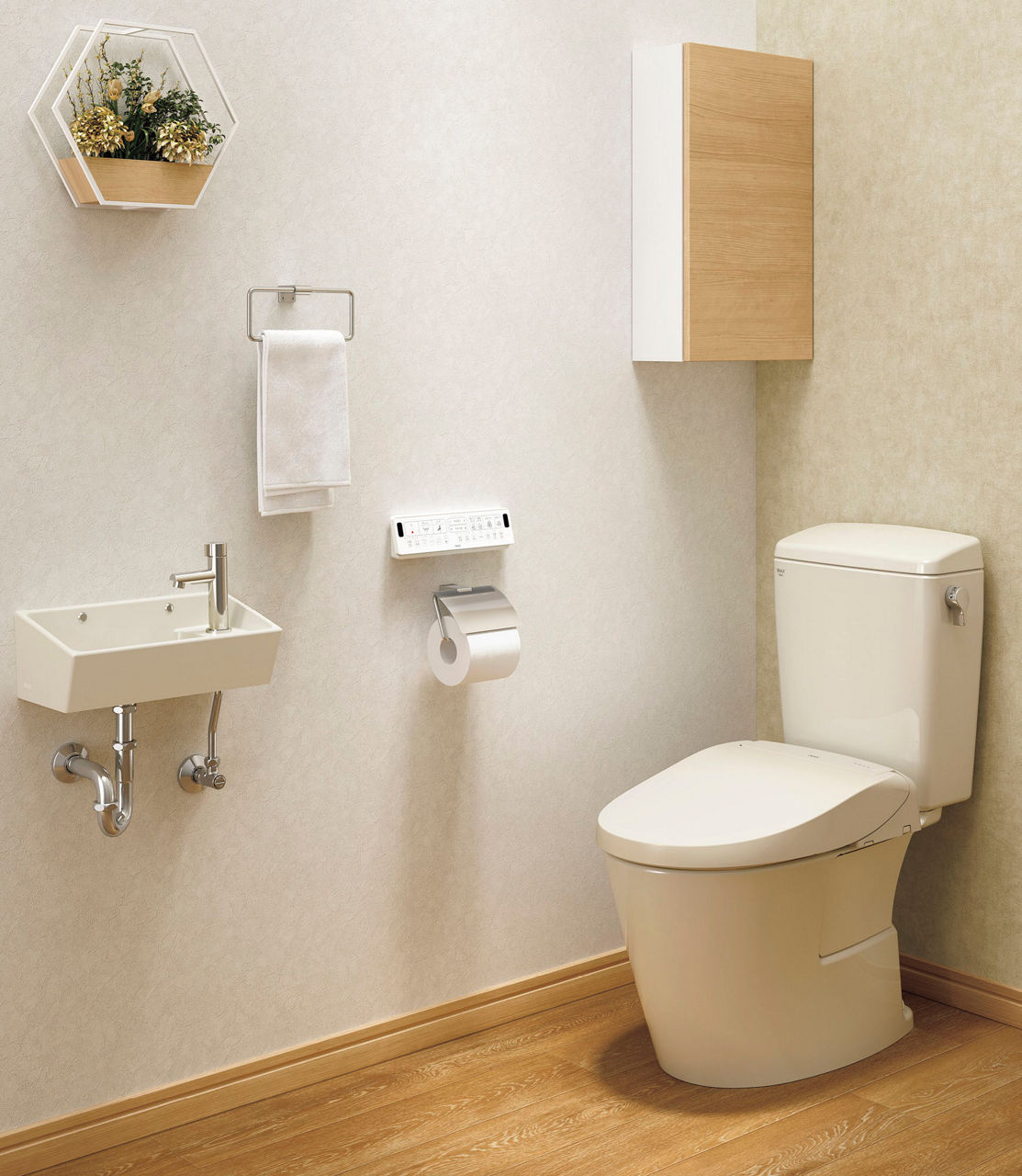 アメージュ便器_0.5坪床排水手洗なしセットプラン