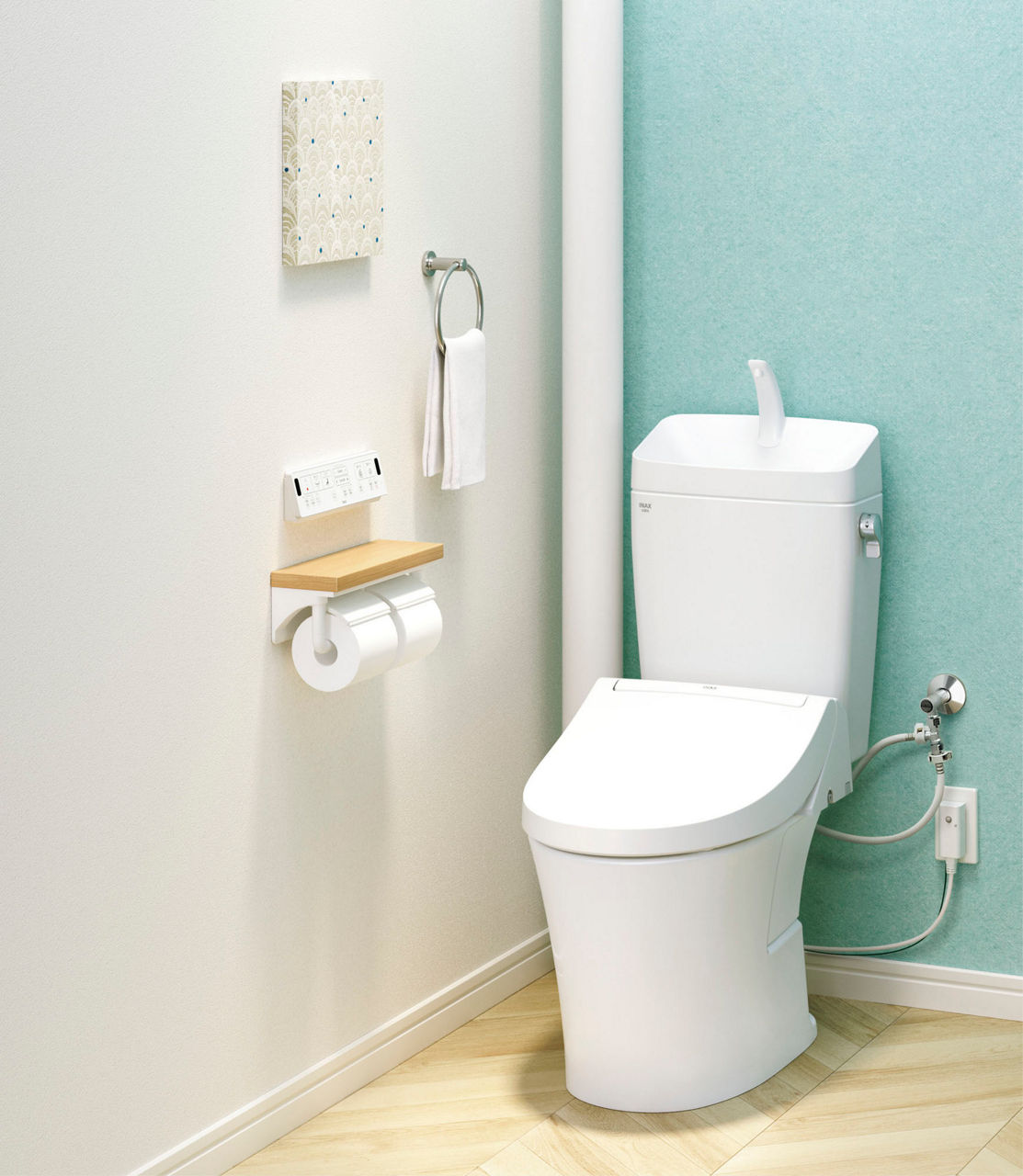 アメージュ便器_0.5坪床上排水155タイプ手洗付セットプラン