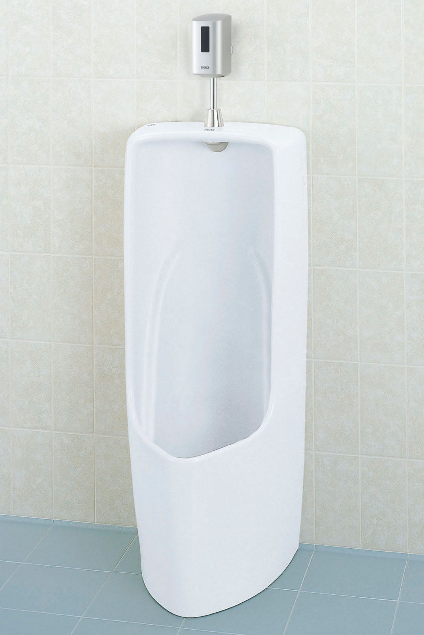 トラップ着脱式大形ストール小便器(床排水)