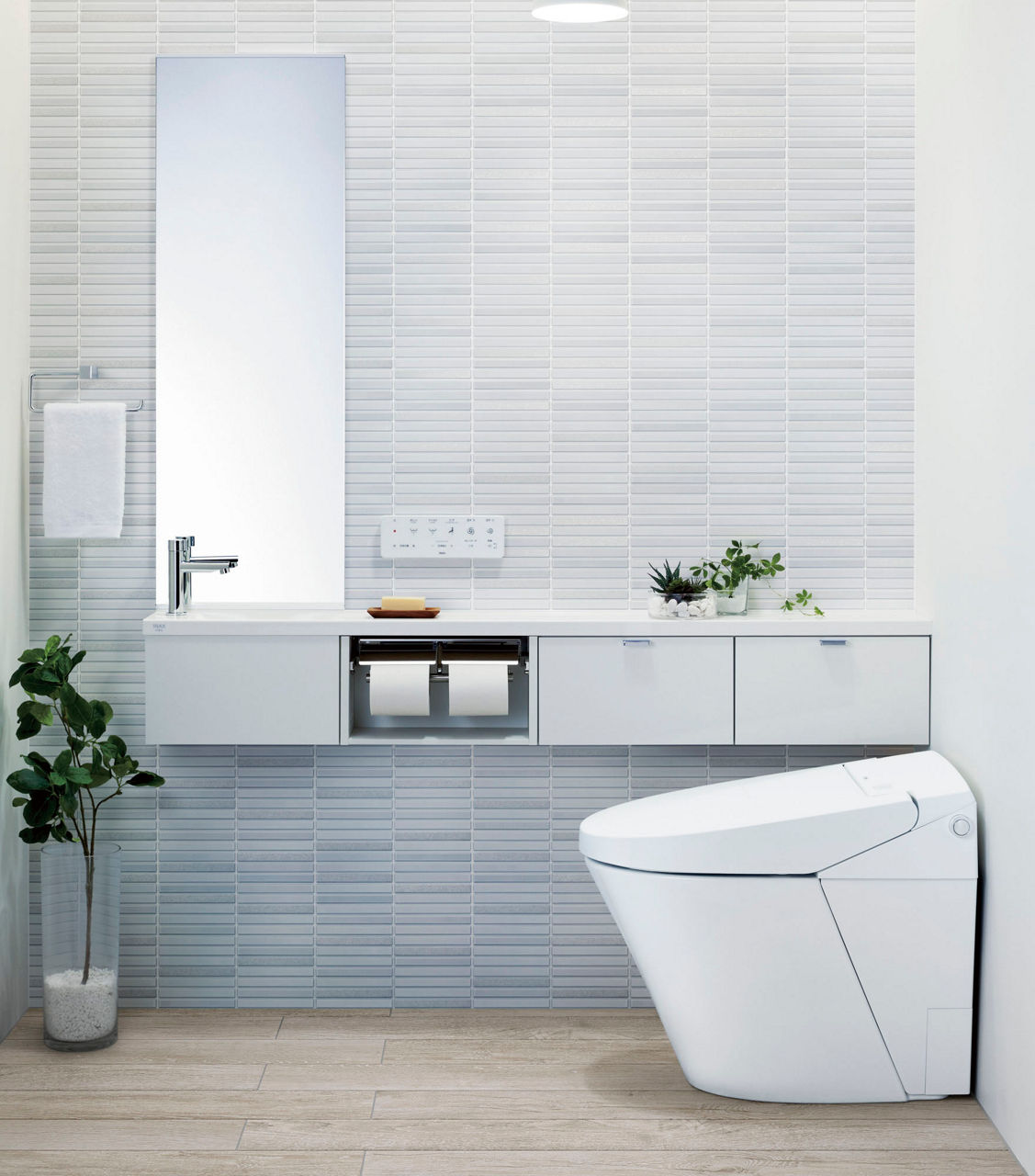 手洗器・キャビネットセット(奥行160・手洗器一体型・フロートキャビネットタイプ)