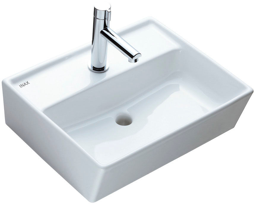 ベッセル型_角形手洗器_カウンター奥行280mm(対応間口900mm～)