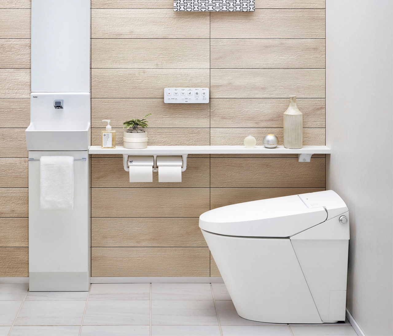 コフレル_スリム(埋込)_カウンターキャビネットタイプ(自動水栓)