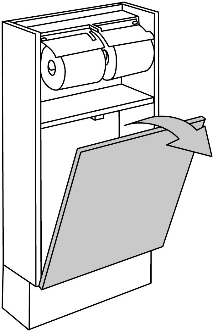 キャパシア_サイドベースキャビネット_紙巻器付