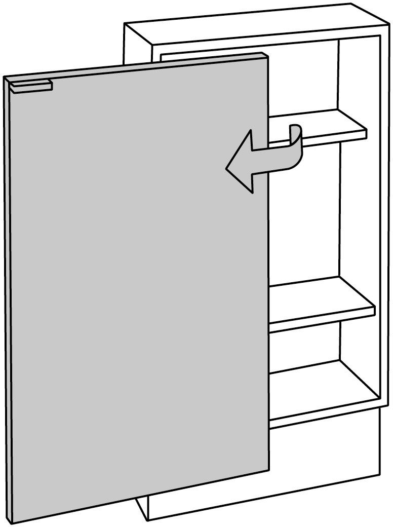 キャパシア_サイドベースキャビネット_フラット扉(360)