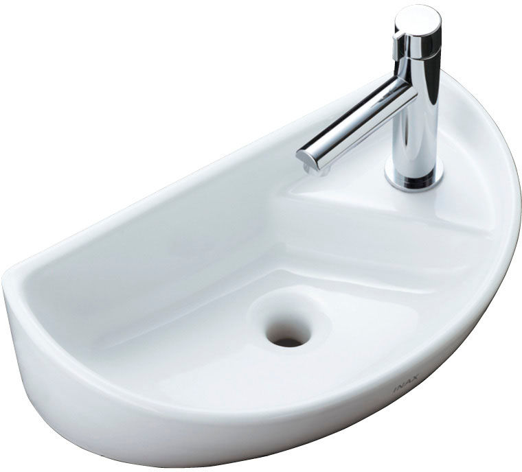 キャパシア_手洗器寸法_丸形手洗器_カウンター奥行160