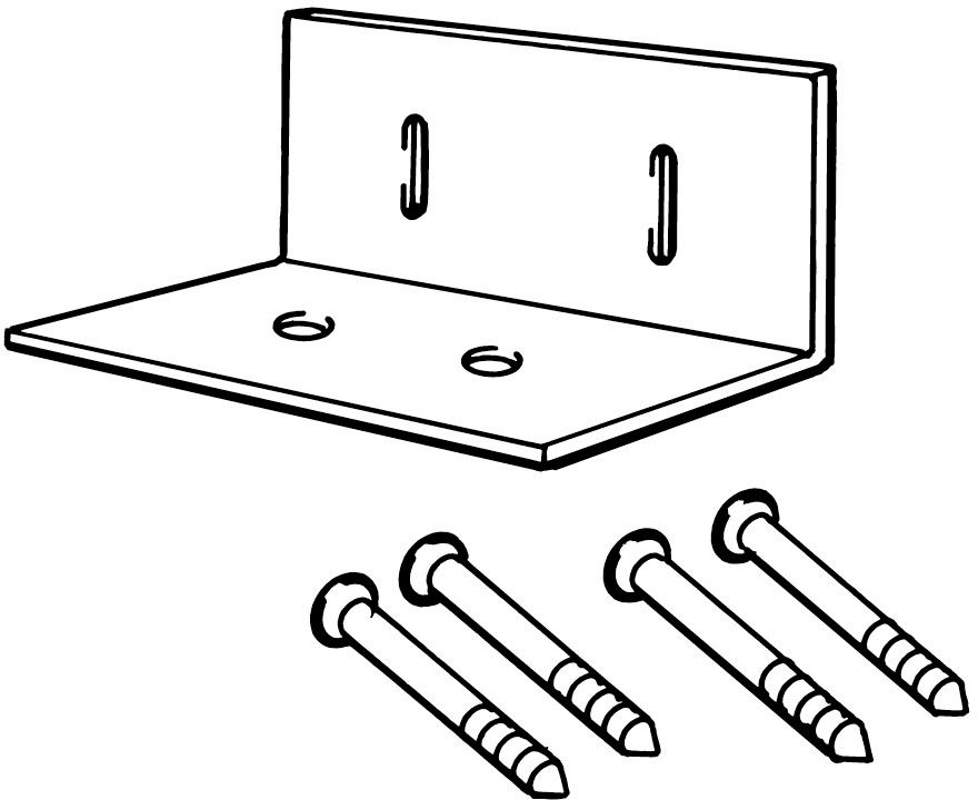 L型取付金具_50×30×30_タッピングねじ付(2個セット)