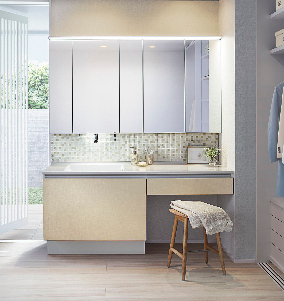 ルミシス_ボウル一体タイプ_キレイアップ水栓