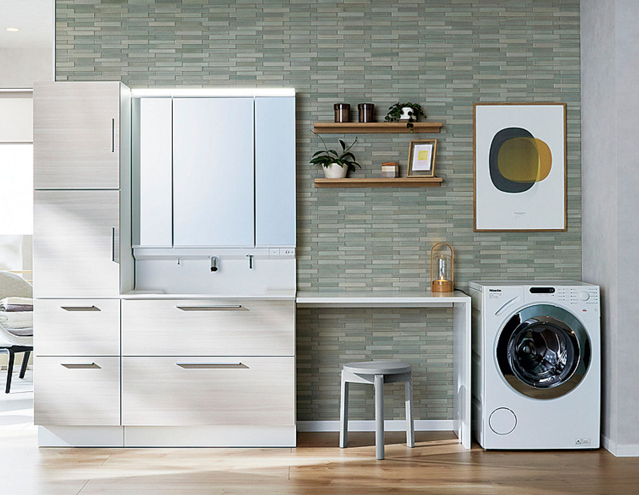 ランドリールームに_クレヴィ_奥行560タイプ