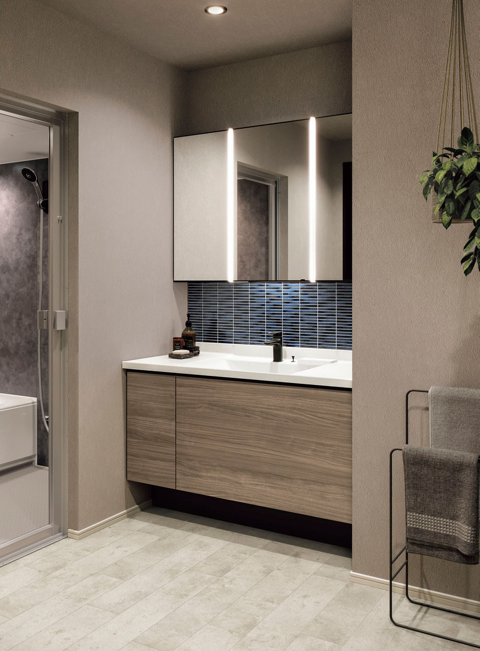 カスタム_バニティ_Reフィル_有効寸法(壁間寸法)1_230mm(本体間口1_220mm)_PLAN_No.EN154