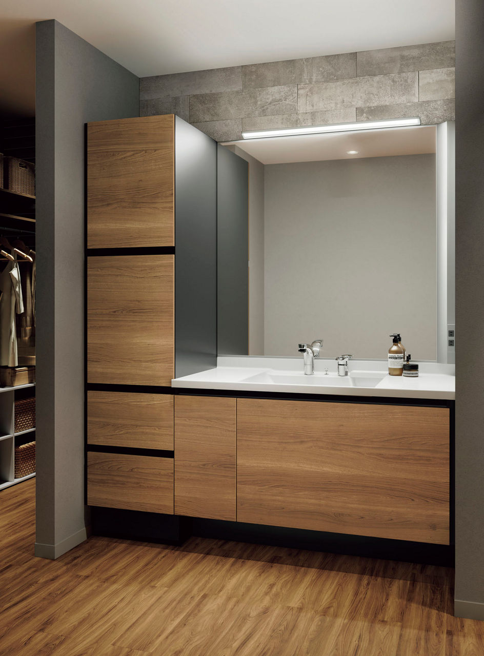 カスタム_バニティ_Reフィル_有効寸法(壁間寸法)1_690mm(本体間口1_220mm)_PLAN_No.EL155