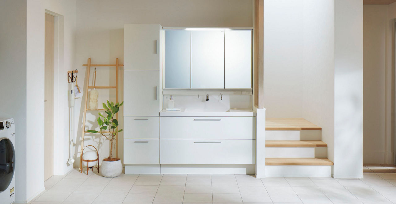 クレヴィ_奥行500タイプ_奥行コンパクトで空間ひろびろ