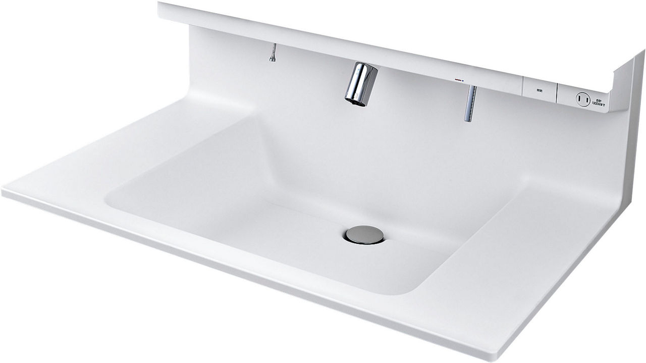 クレヴィ_奥行560タイプ_キレイアップカウンター_つなぎ目がなく、汚れもサッとひと拭き