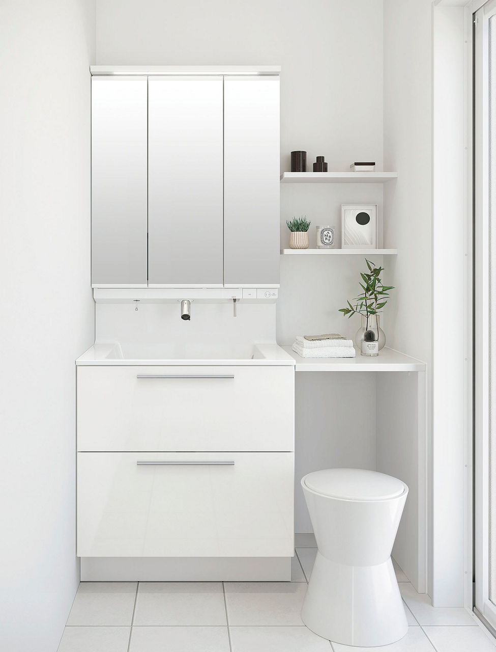 クレヴィ_奥行560タイプ_有効寸法(壁間寸法)1_205mm(本体間口750mm)