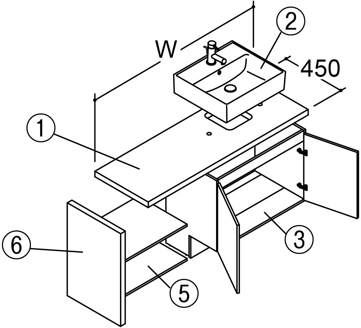 システムタイプ_ボウル片寄せ_セミオープンセット