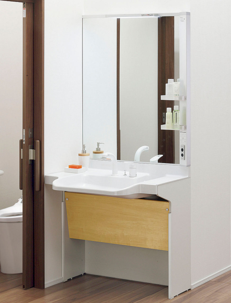 ドゥケア・カウンター_車椅子対応ラウンド・コンポタイプ_間口900mm