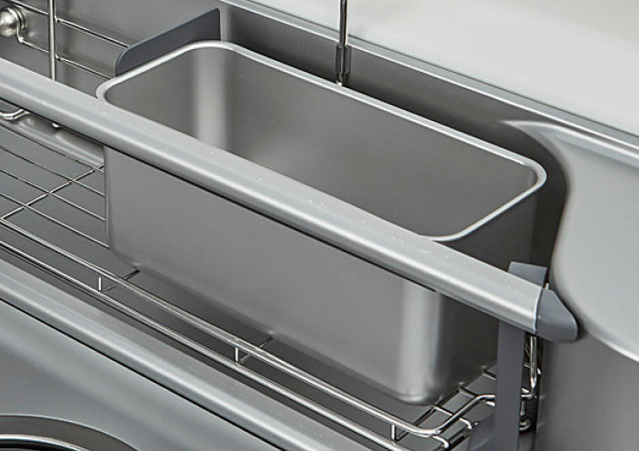 ステンレス_ひろびろWサポートシンク_ダストケース