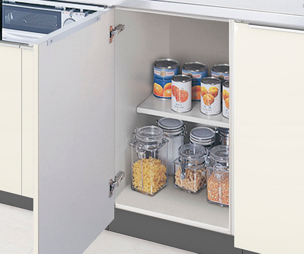 調理台用キャビネット_開き扉