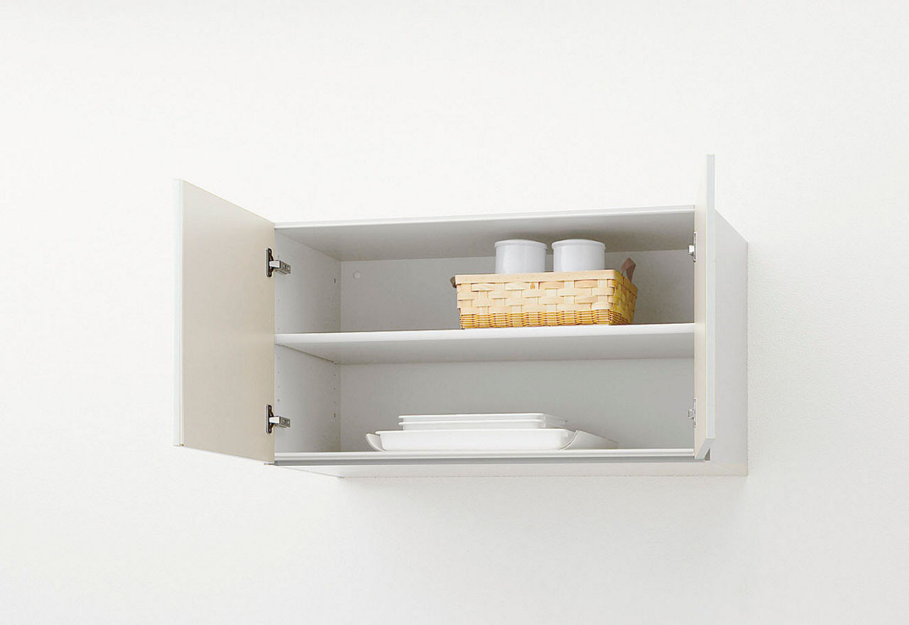 ウォールキャビネット_開き扉(取手レス)