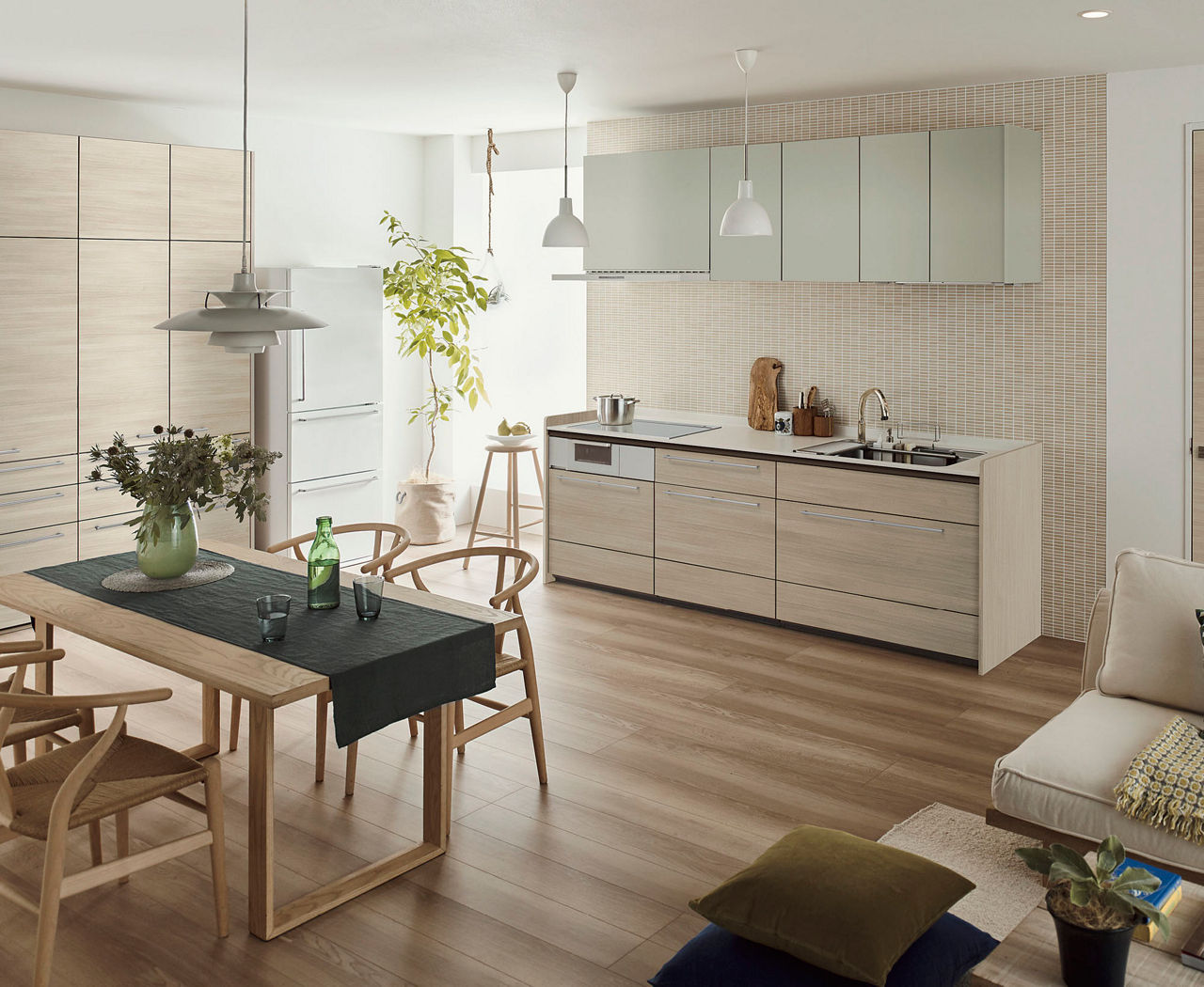 ホルムアルデヒドや4VOCなど化学物質の発散を抑えた材料だけを使用