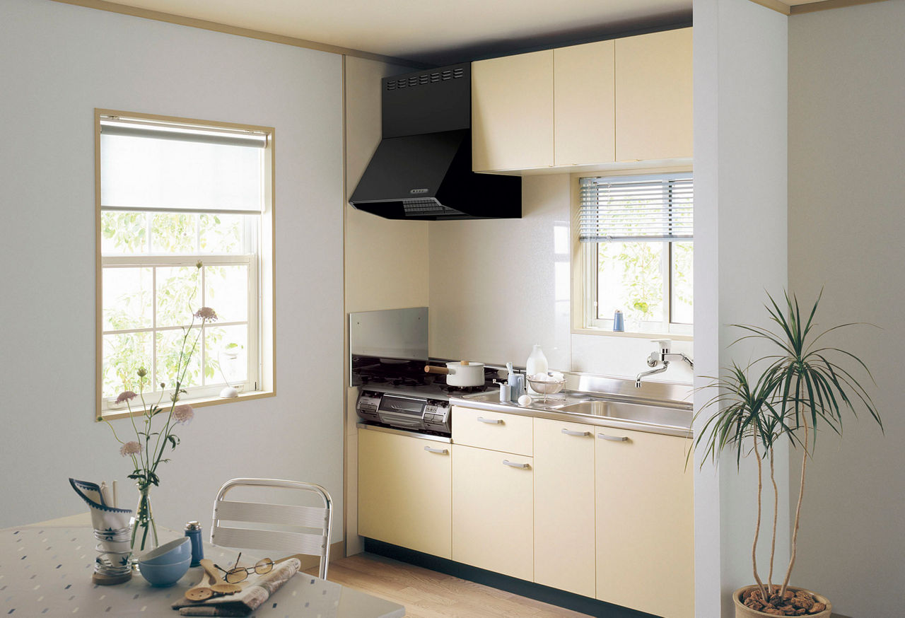 セクショナルキッチン_木製キャビネット_GKシリーズ_キッチン間口180cm