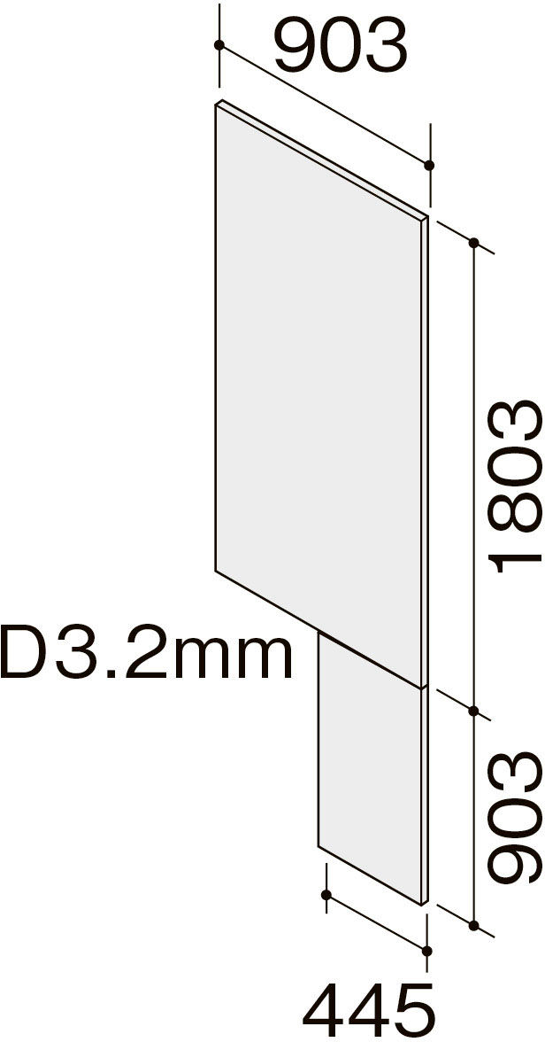 キッチンパネル_サンウォーレ_グループ2_セラフィール・サテンタッチ・パールシリーズ_サイドパネル