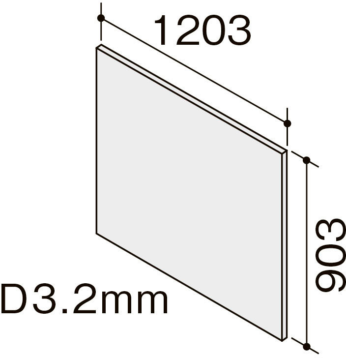 キッチンパネル_サンウォーレ_グループ1_アクリルシリーズ_フロントパネル_間口120cm