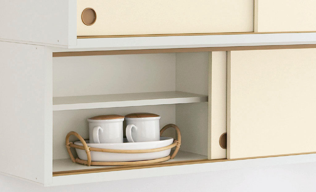 システムキッチン_GK-BL型_上下分割で梁にも対応できる引吊戸棚