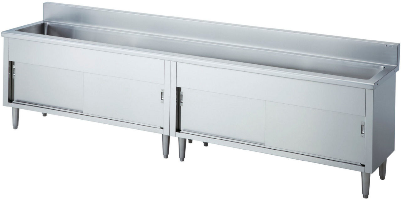 手洗いシンク_ステンレスキャビネットタイプ