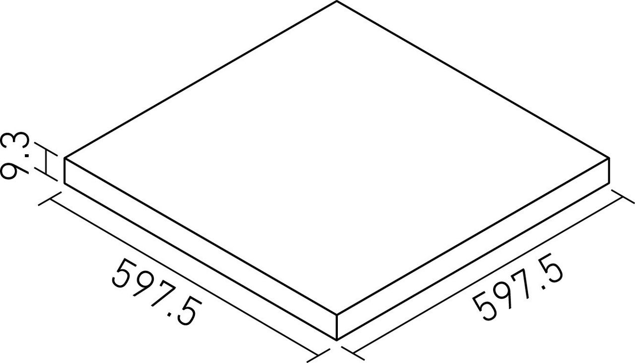 マーブルタッチ_600角平(9.3mm厚)_形状図