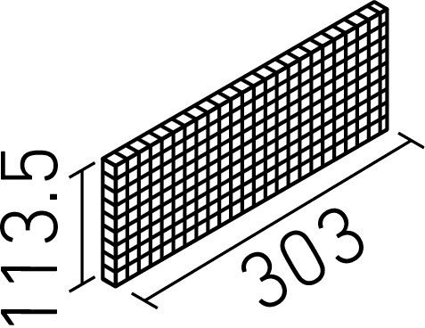 ジュエリーモザイク_10mm角ボーダーBネット張り(4.0mm厚)_形状図