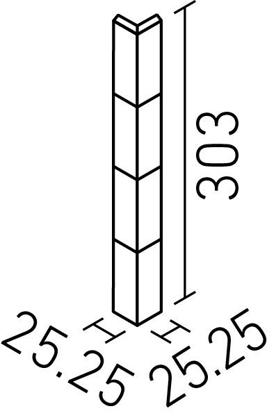 エコカラットプラス_ラフソーン_90°曲ネット張り(6.0mm厚)_形状図