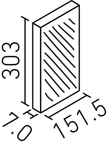 エコカラットプラス_ストーンII_異形状セット(7.0mm厚)_形状図