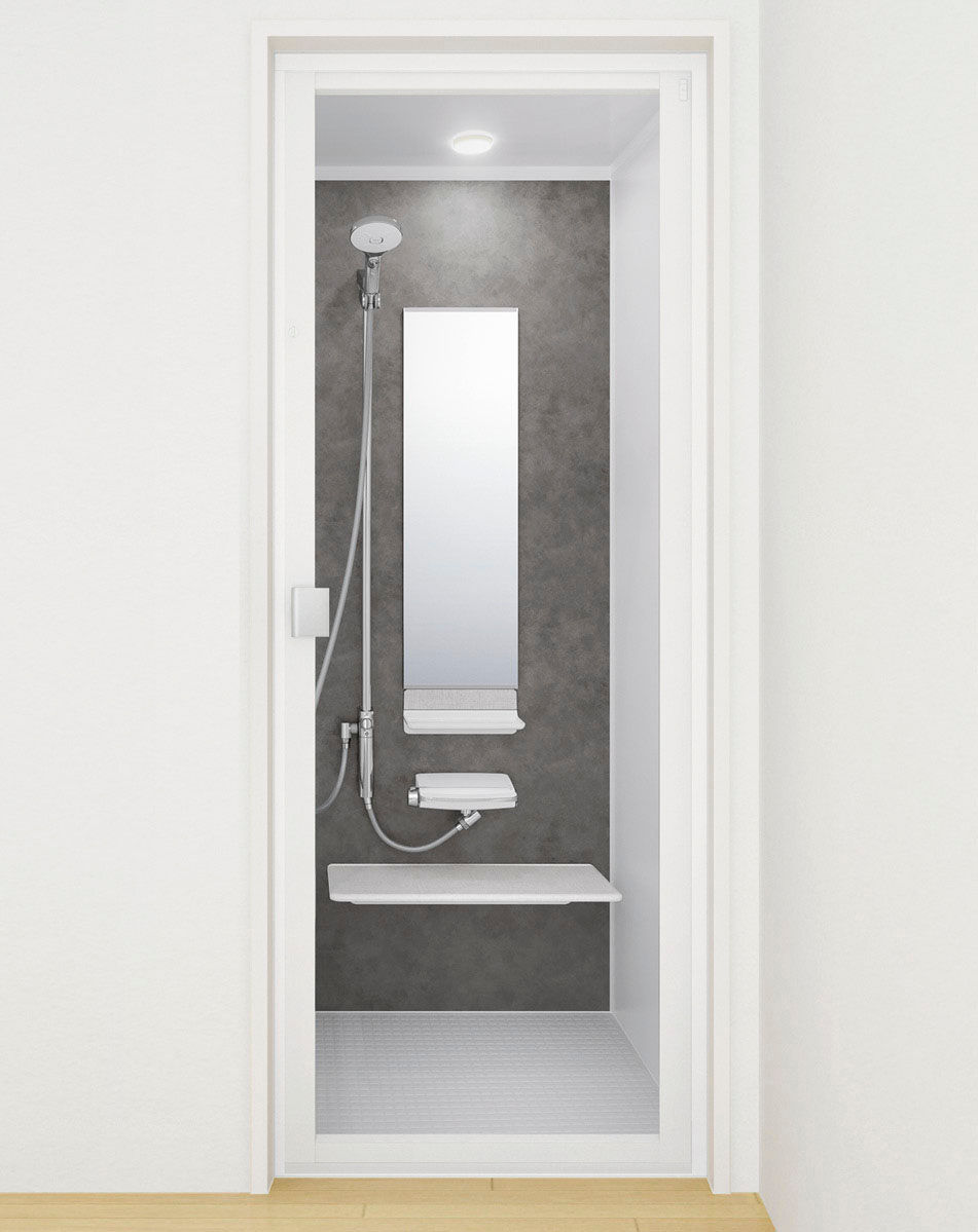 開き戸「11mm段差」(強化ガラス_透明)(800W×2000H)