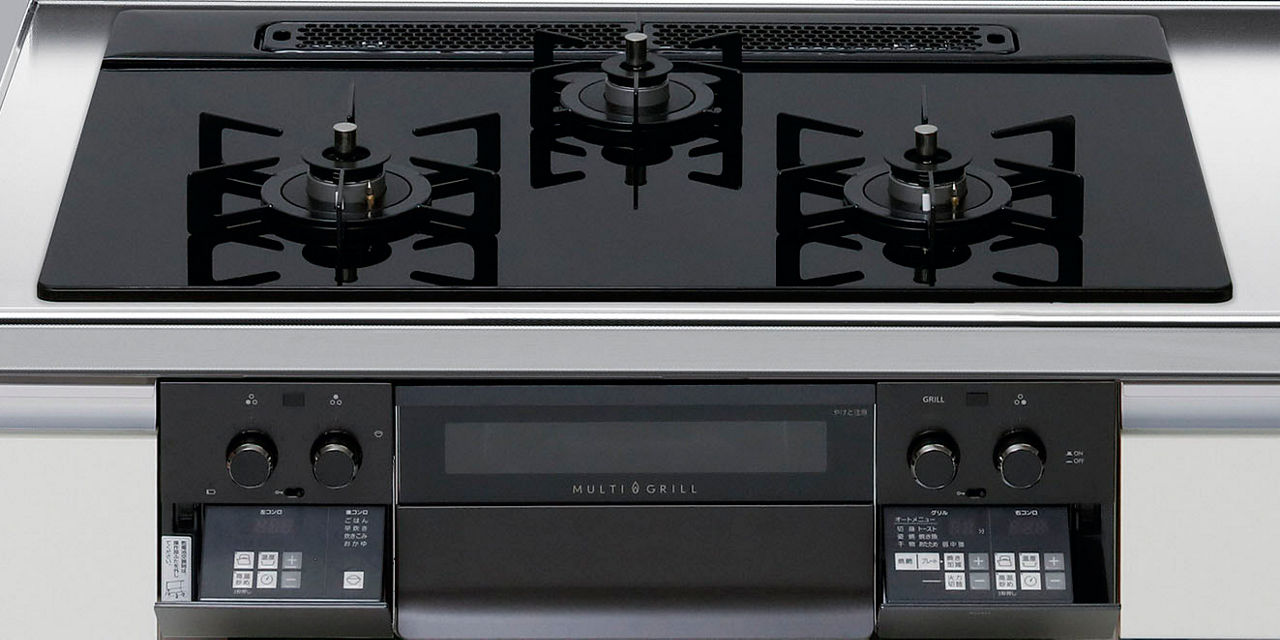 Z01_3口コンロ・ガラストップタイプ_無水両面焼グリル