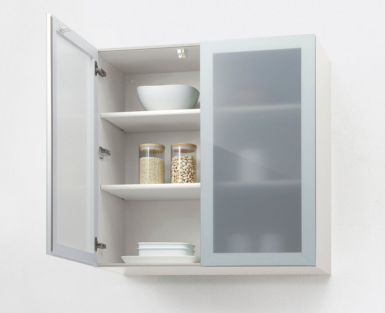 ウォールキャビネット_開き扉_シースルー開き扉