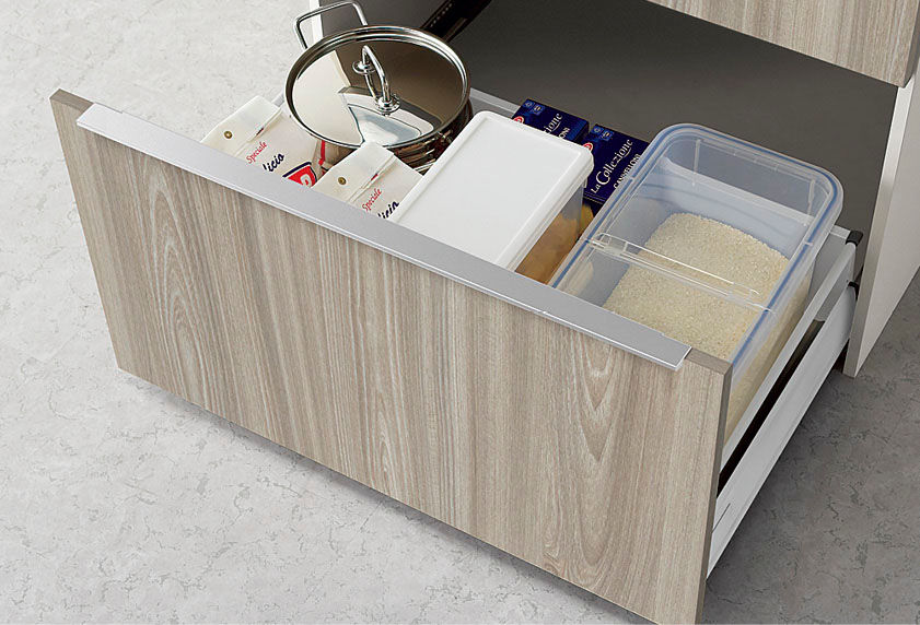 家電収納(蒸気排出ユニット付)ダストワゴンプラン(奥行45cm系)_家電収納(蒸気排出ユニット用)_引出しタイプ