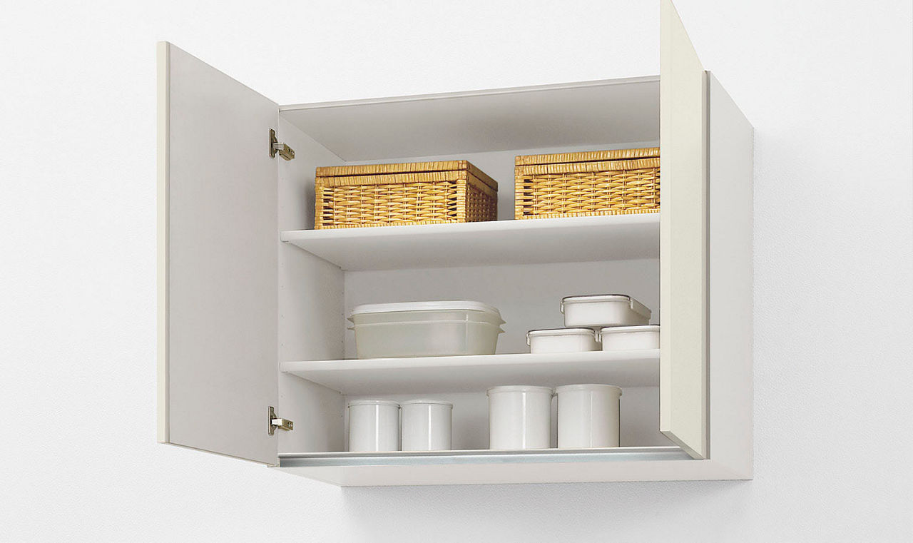 ウォールキャビネット_開き扉(取手レス)高さ70cm