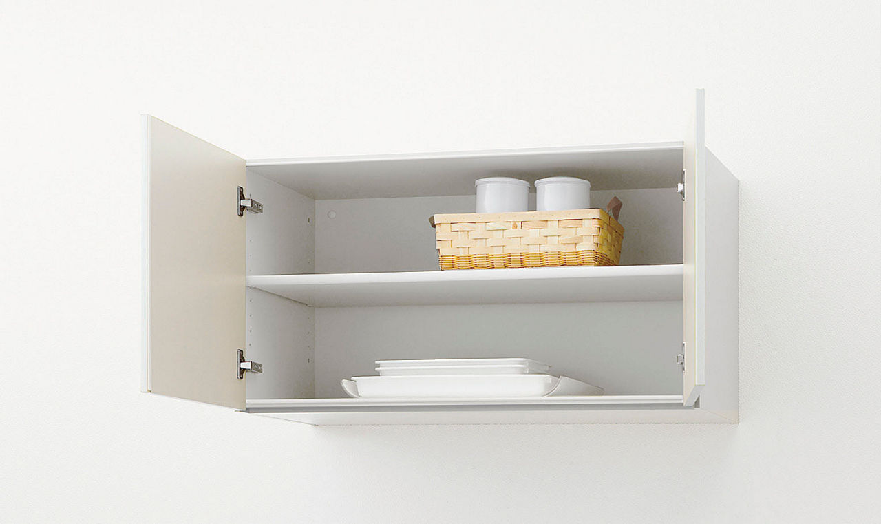 ウォールキャビネット_開き扉(取手レス)高さ50cm