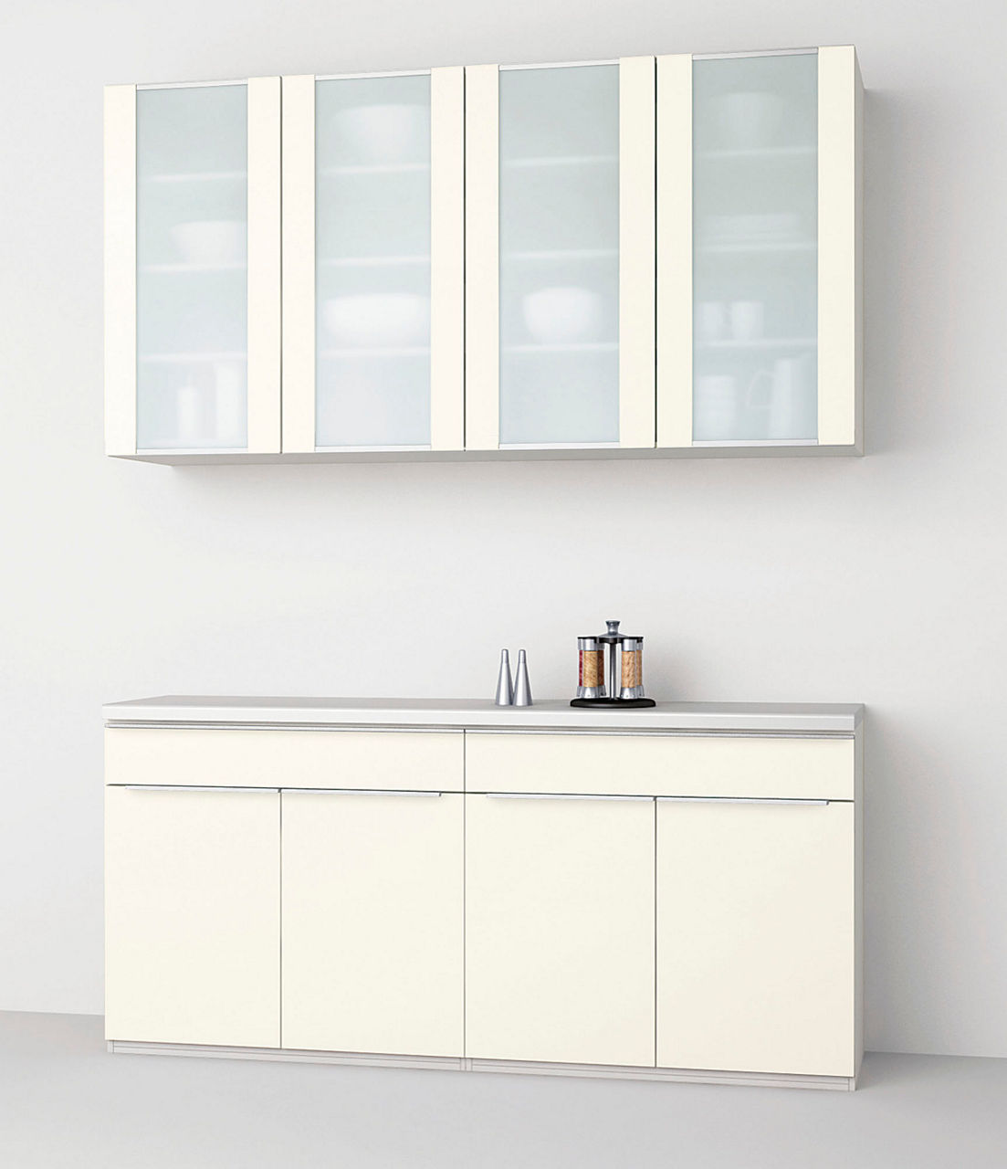 カウンタープラン_1段引出し付開き扉プラン