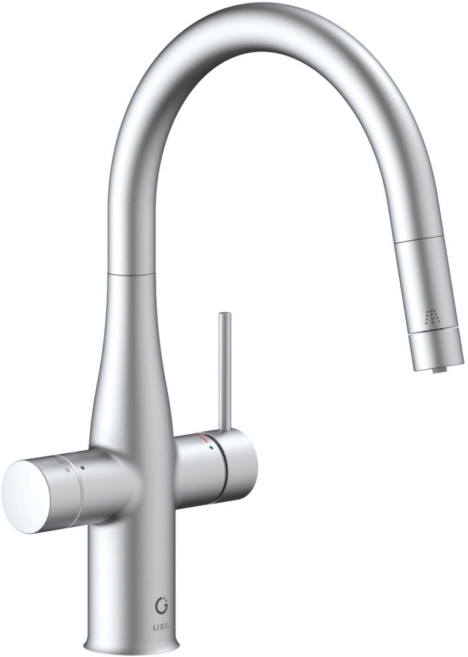 ハンドシャワー付ミネラル浄水栓_グリーンタップ_冷却機能