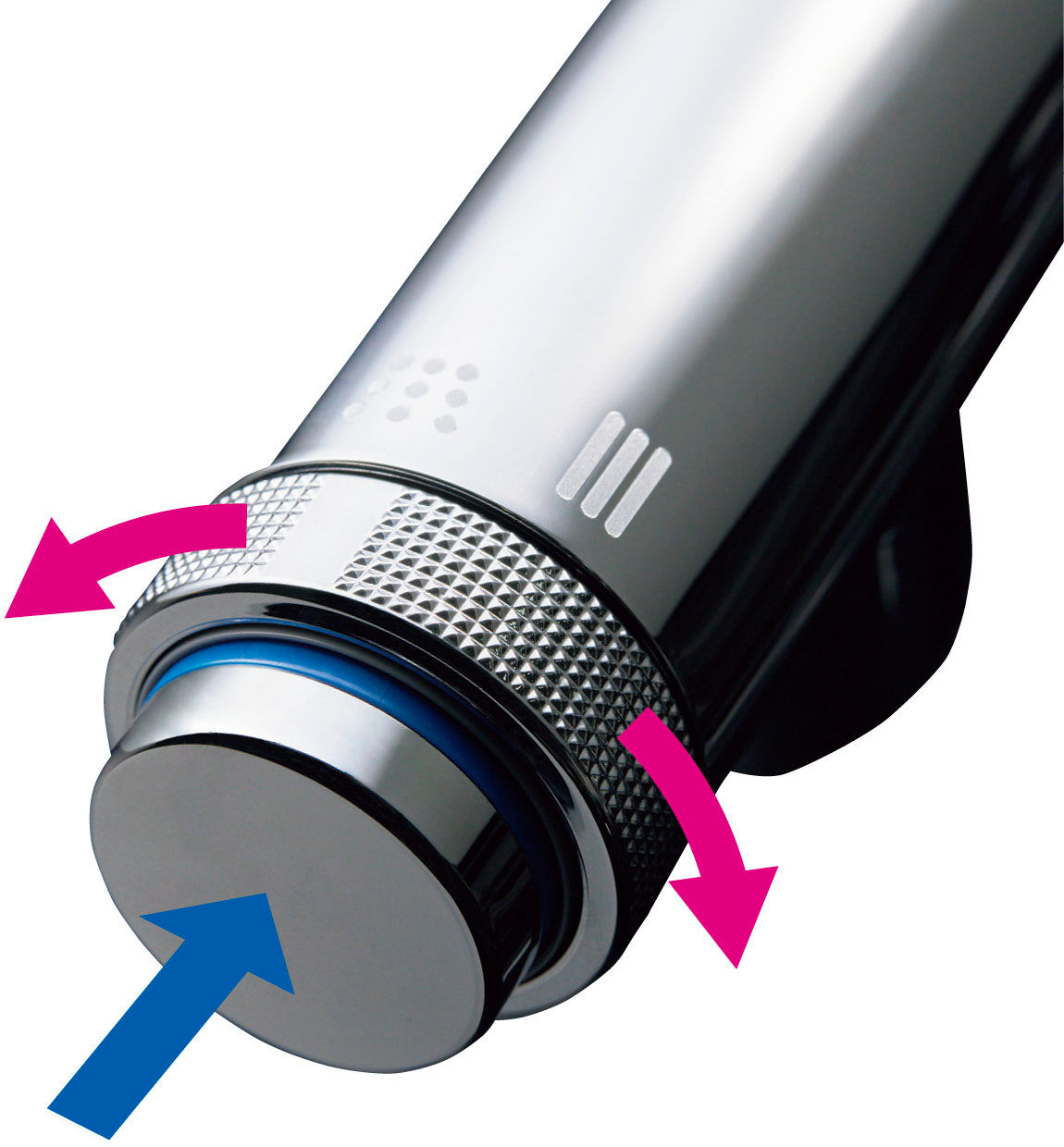 操作性がアップ_吐水口先端を簡単操作