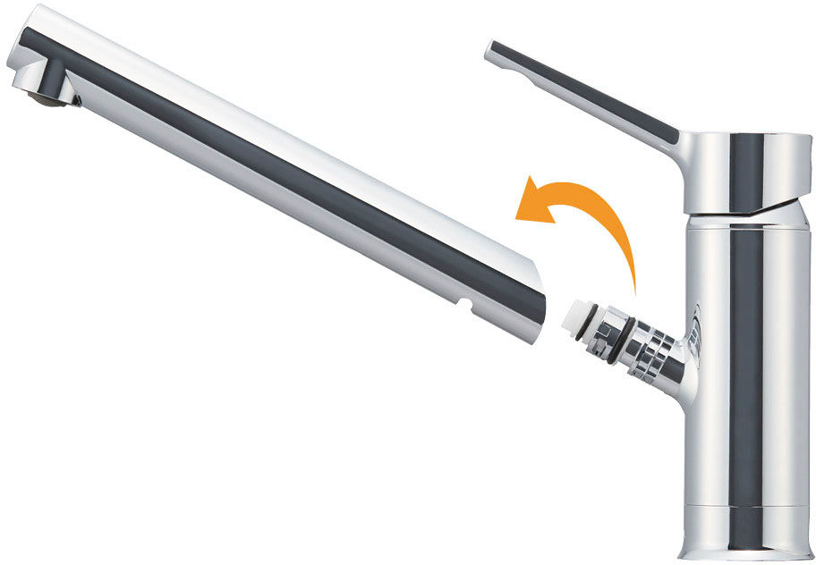 浄水スパウトにカンタン取替え_STEP1