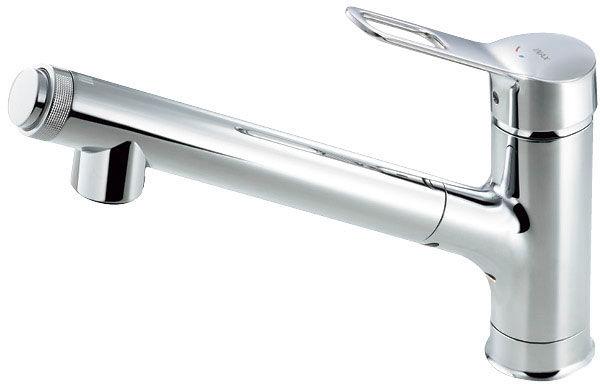 キッチン用水栓金具_ハンドシャワー付浄水器内蔵シングルレバー混合水栓