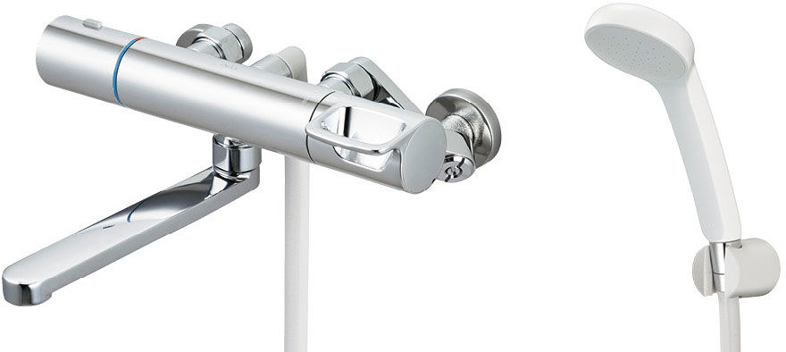 浴室用水栓金具_サーモスタット付シャワーバス水栓