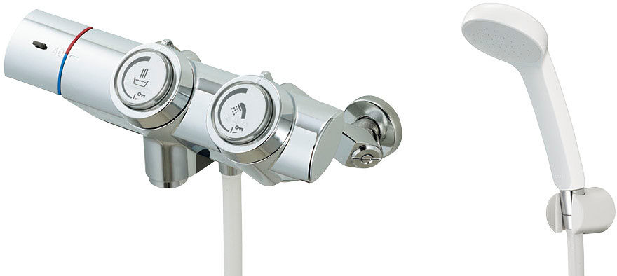 浴室用水栓金具_サーモスタット付シャワーバス水栓