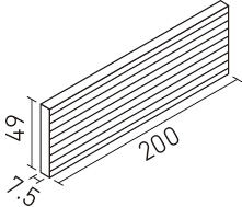 形状図1-1)グレンブルック_200×50角平(レリーフA)