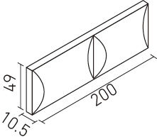 形状図1-1)グレンブルック_200×50角平(レリーフB)