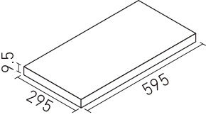 形状図1-1)ヴィコレ_アンデセメント_外床タイプ_600×300mm角平（外床タイプ）