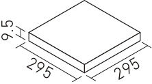 形状図1-1)ヴィコレ_サンドリネア_外床タイプ_300mm角平（外床タイプ）