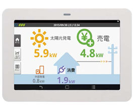太陽光モニター 京セラ - ソーラー発電モニタ「ECONONAVIT ii」製品デモ : DigInfo